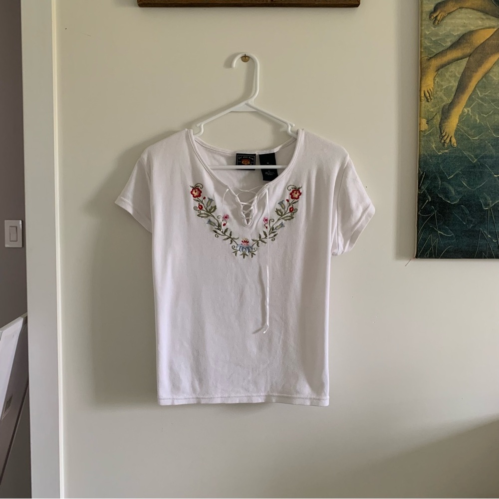 Vintage Embroidered Tee Shirt